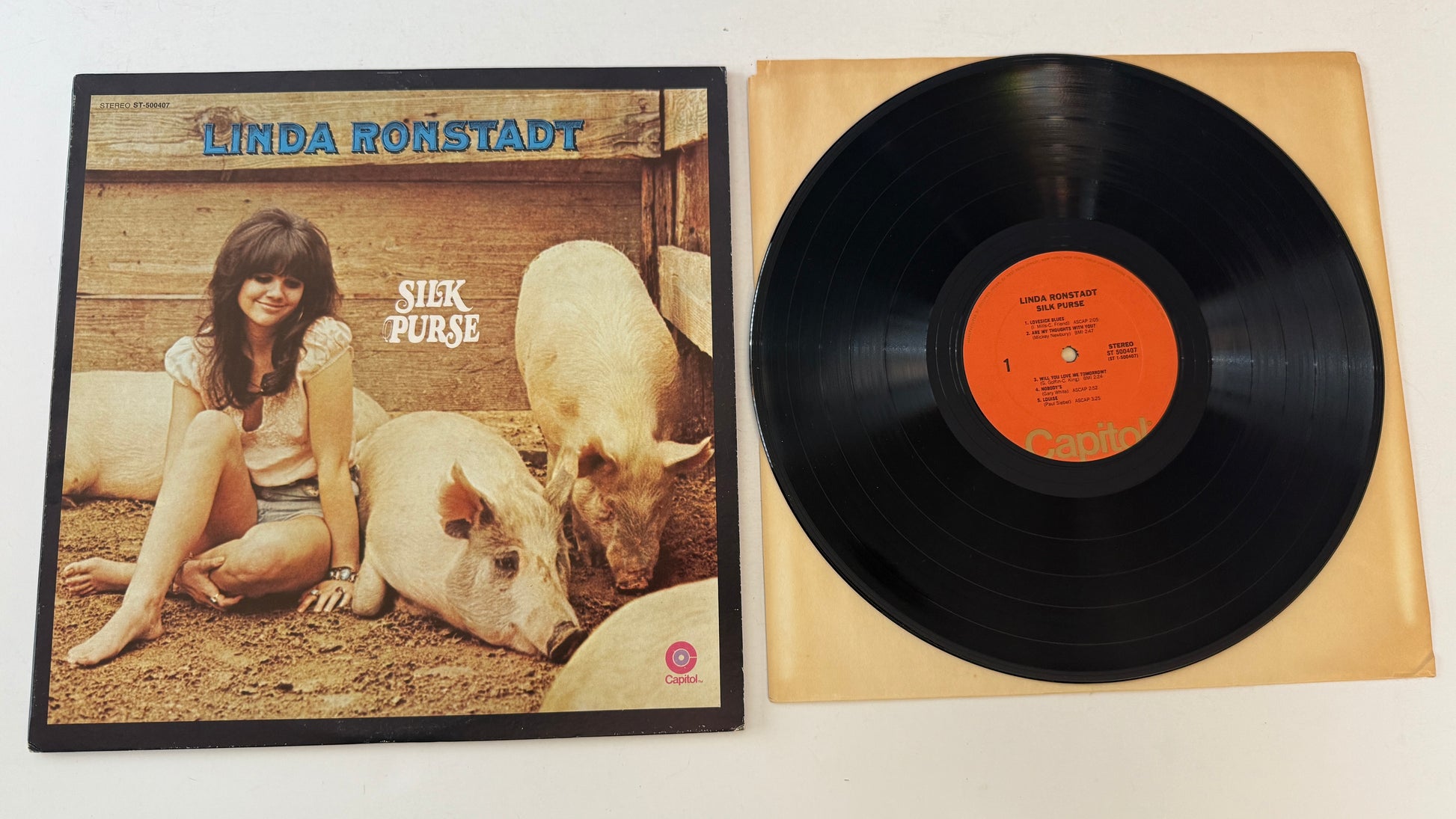 Linda Ronstadt Silk Purse Used Vinyl LP VG+\VG