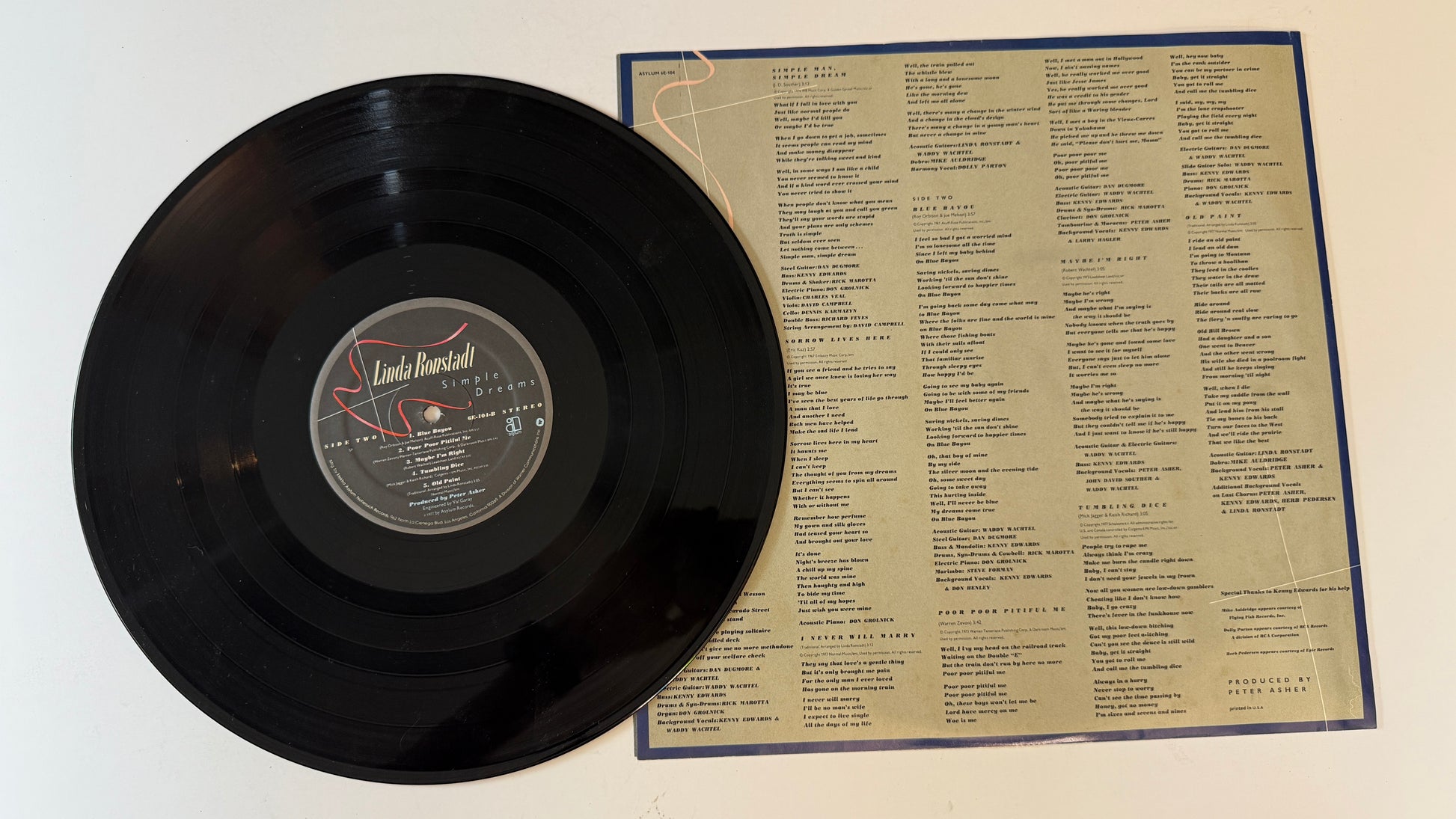 Linda Ronstadt Simple Dreams Used Vinyl LP VG\VG+