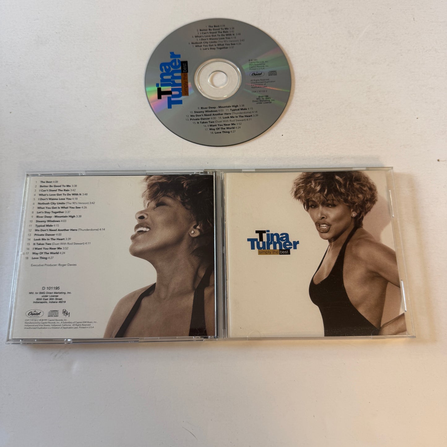 Tina Turner Simply The Best Used CD VG+\VG+