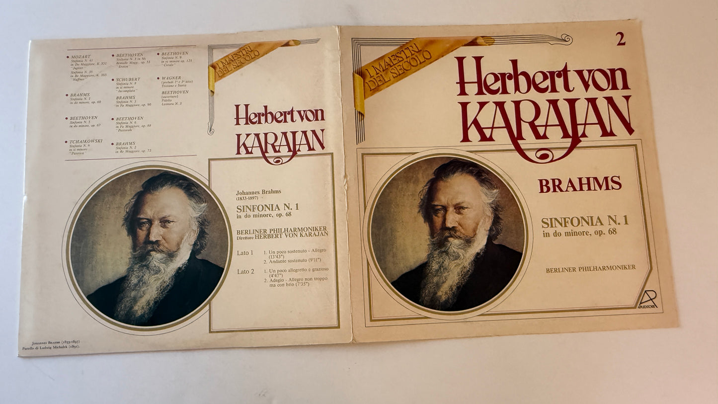 Herbert von Karajan Sinfonia N. 1 In Do Minore, Op. 68 Used Vinyl LP VG+\VG+