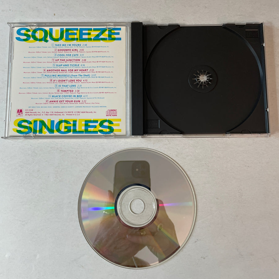 Squeeze Singles - 45's And Under Used CD VG+\VG
