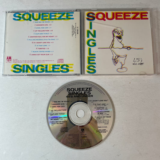 Squeeze Singles - 45's And Under Used CD VG+\VG