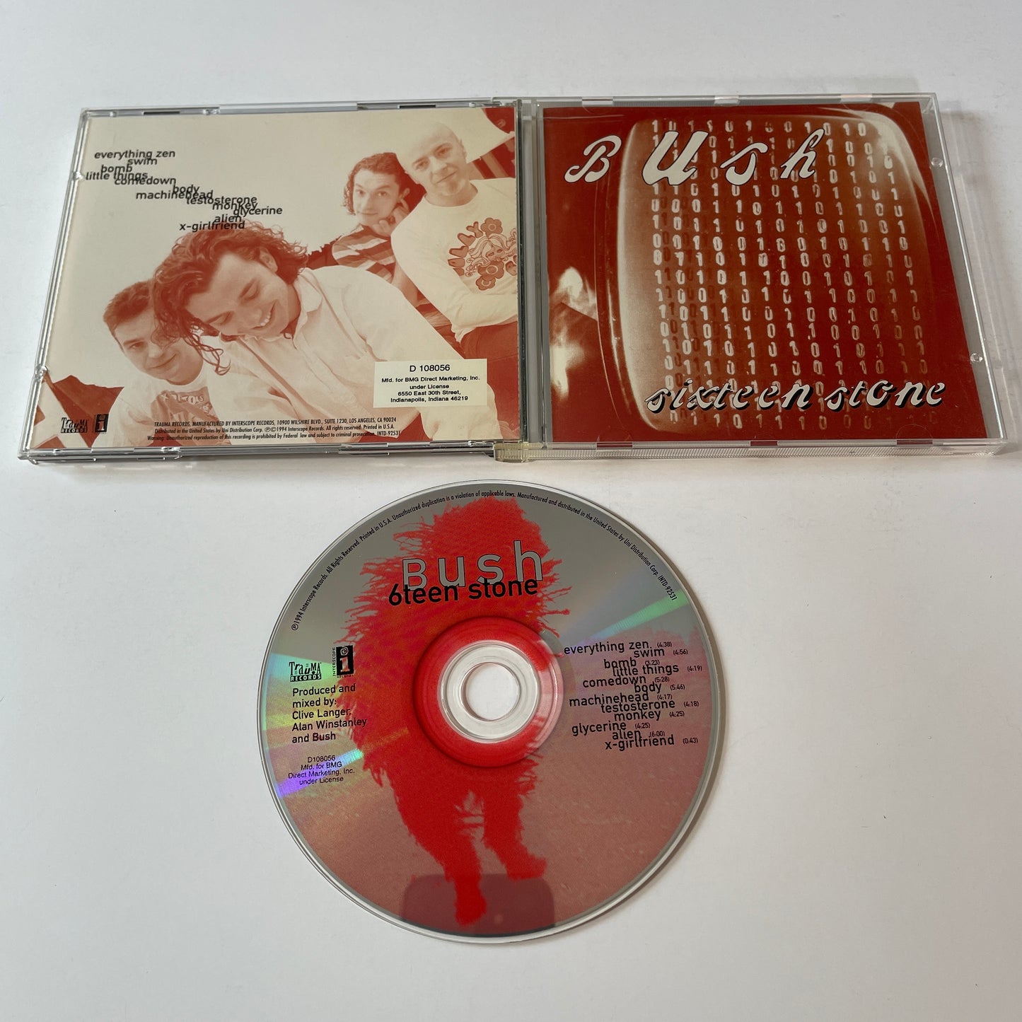 Bush Sixteen Stone Used CD VG+\VG+