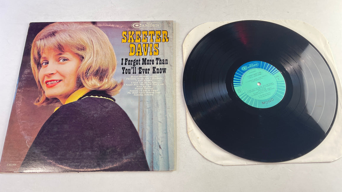 Skeeter Davis I Forgot More Than You'll Ever Know Used Vinyl LP VG+\VG+