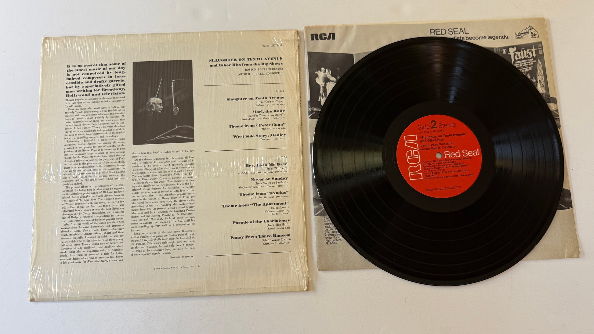 Boston Pops* / Arthur Fiedler Slaughter On Tenth Avenue (And Other Hits From The Big Shows) Used Vinyl LP VG+\VG+