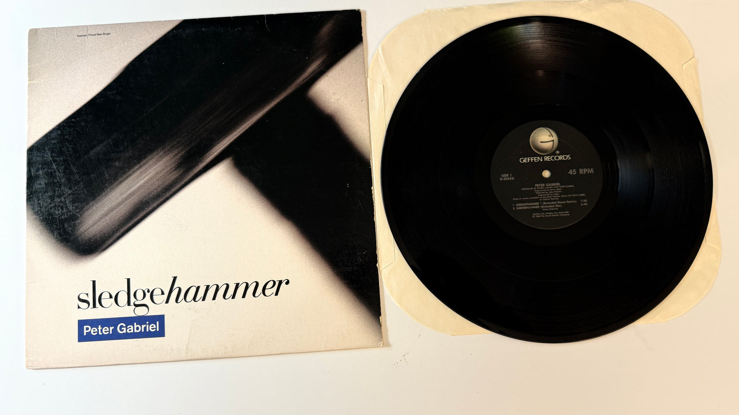 Peter Gabriel Sledgehammer 12" Used Vinyl Single VG+\VG