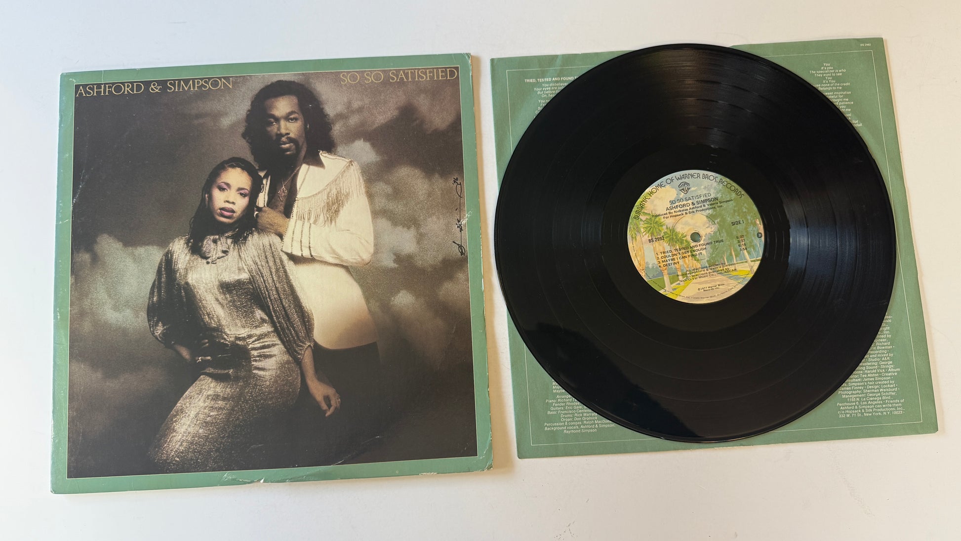 Ashford & Simpson So So Satisfied Used Vinyl LP VG+\VG