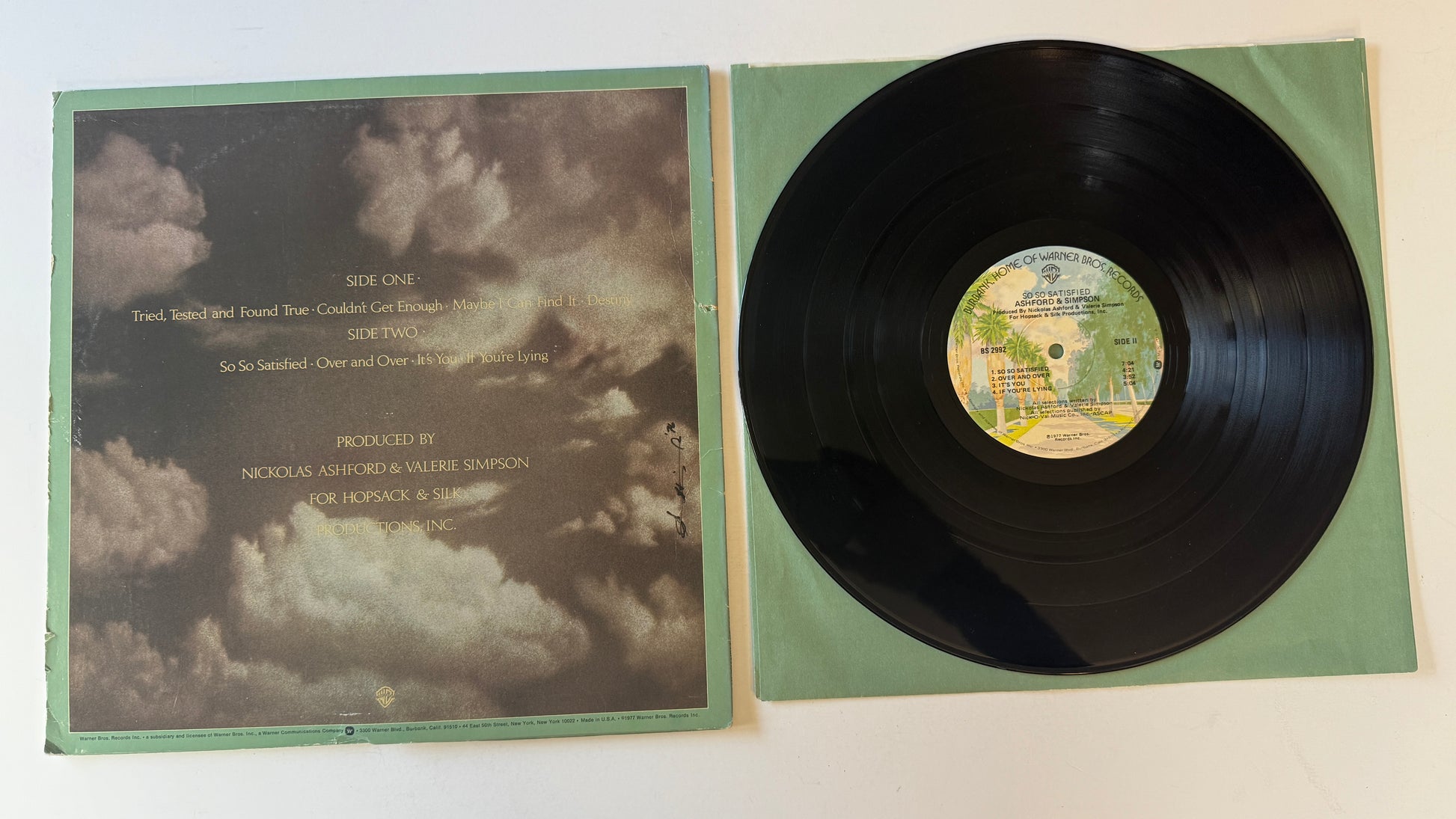 Ashford & Simpson So So Satisfied Used Vinyl LP VG+\VG