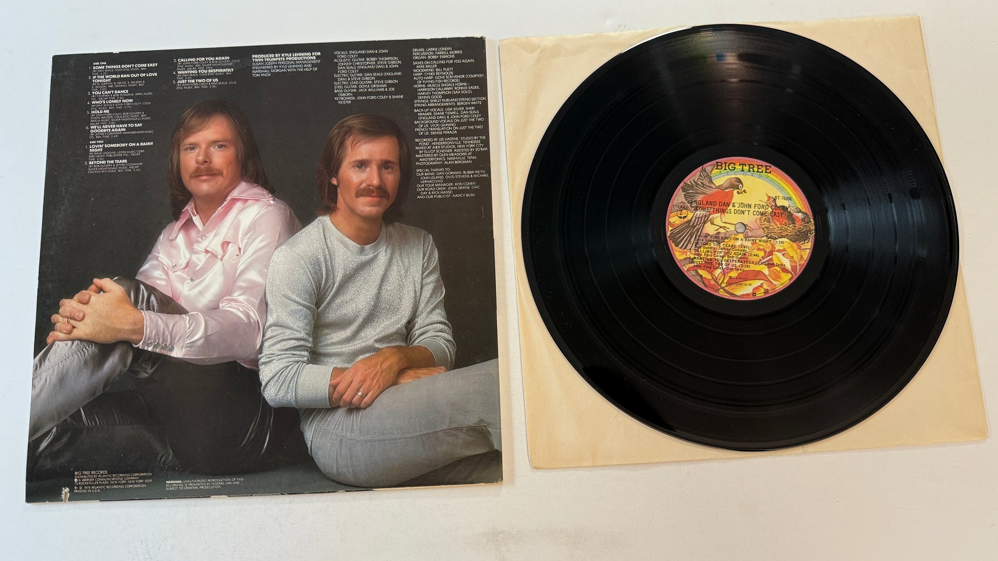 England Dan & John Ford Coley Some Things Don't Come Easy Used Vinyl LP VG+\VG