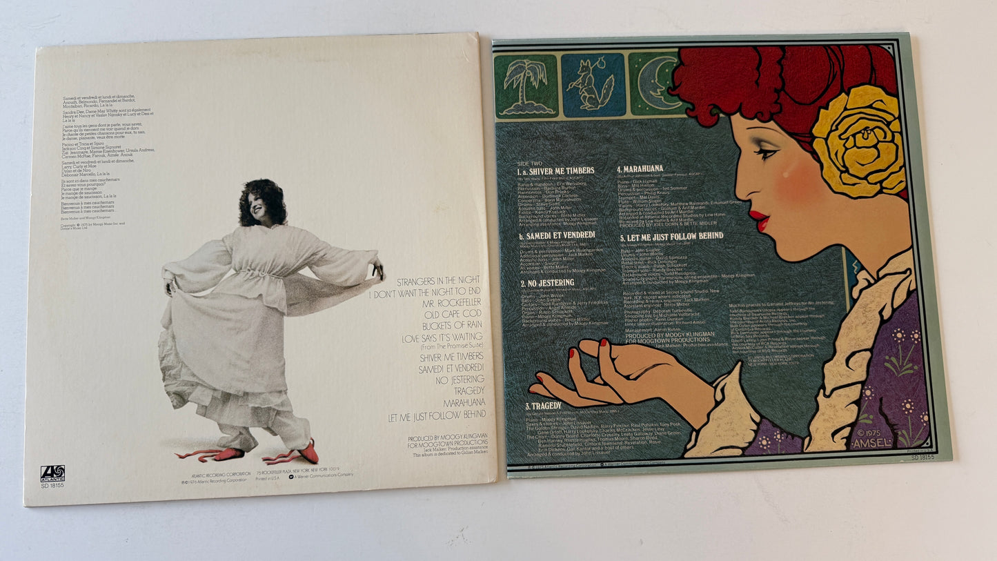 Bette Midler Songs For The New Depression Used Vinyl LP VG+\VG+