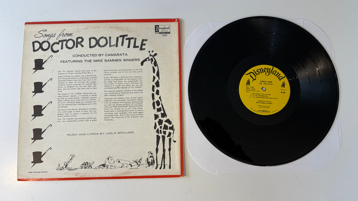Tutti Camarata Songs From Doctor Dolittle Used Vinyl LP VG+\VG