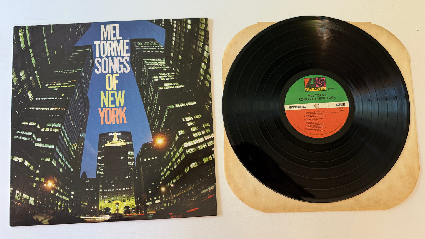 Mel Tormé Songs Of New York Used Vinyl LP VG+\VG+