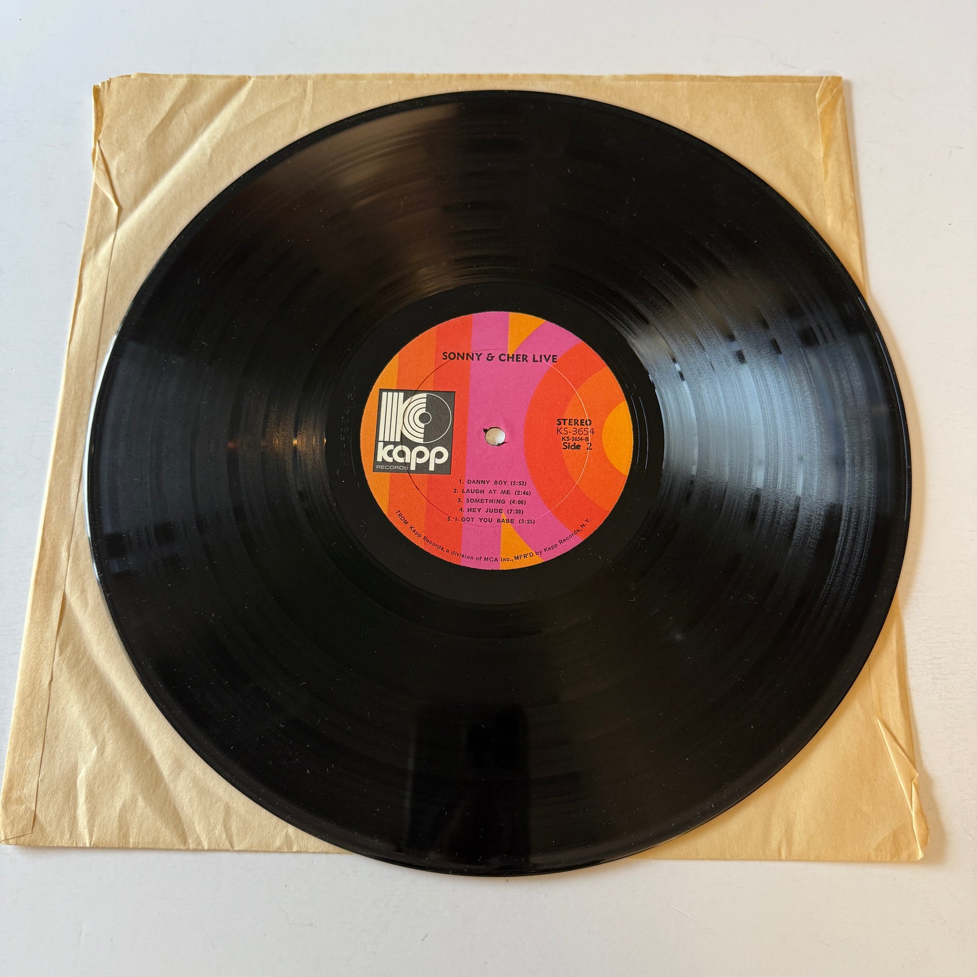 Sonny & Cher Sonny & Cher Live Used Vinyl LP VG+\VG