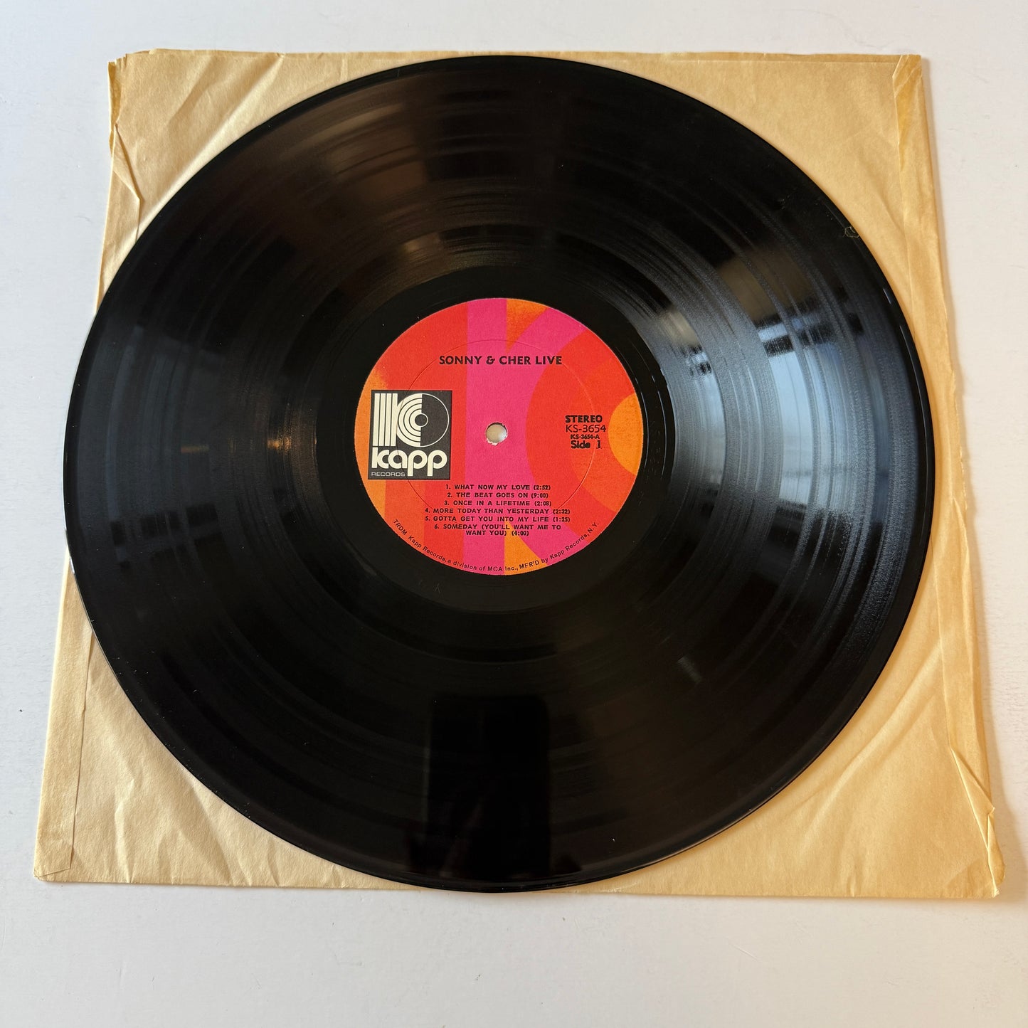Sonny & Cher Sonny & Cher Live Used Vinyl LP VG+\VG