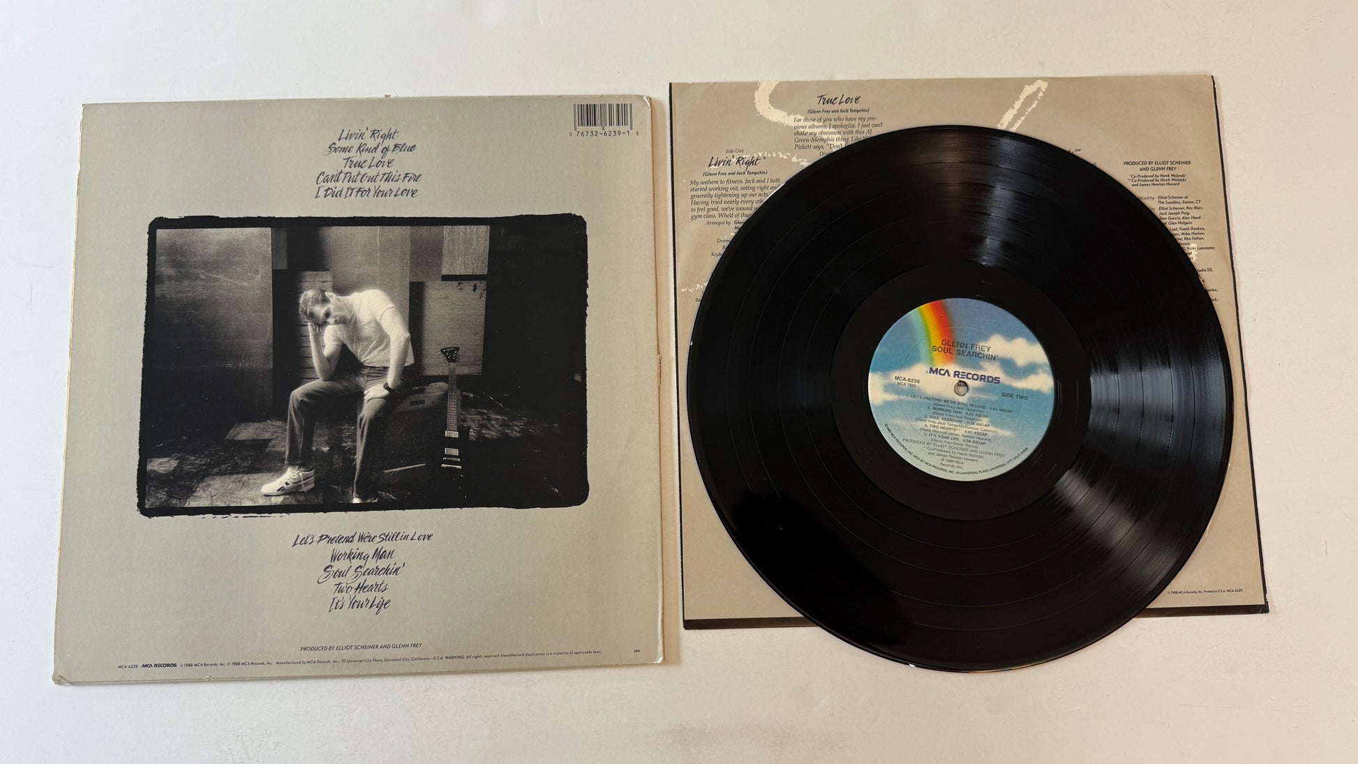 Glenn Frey Soul Searchin' Used Vinyl LP VG+\VG