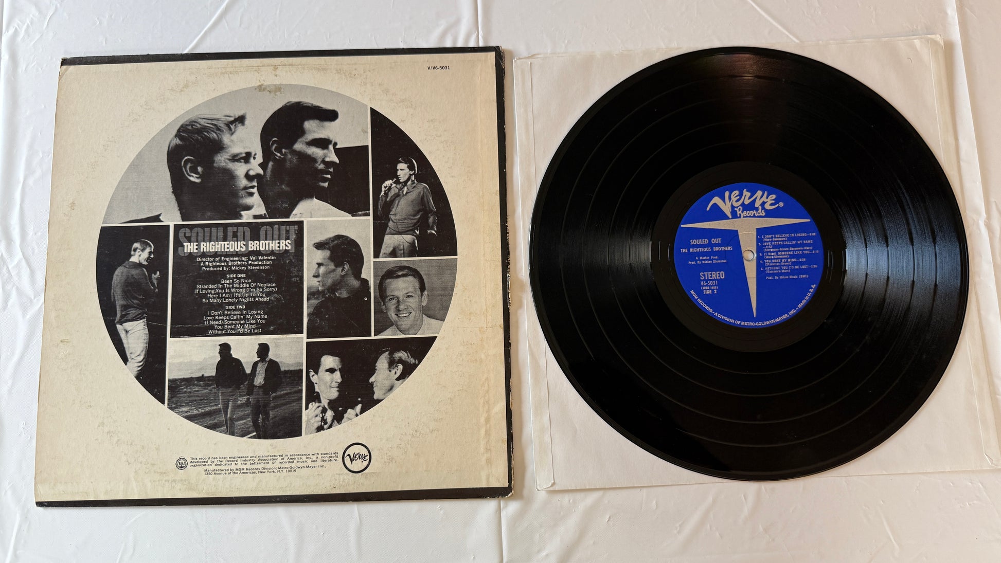 The Righteous Brothers Souled Out Used Vinyl LP VG\G+