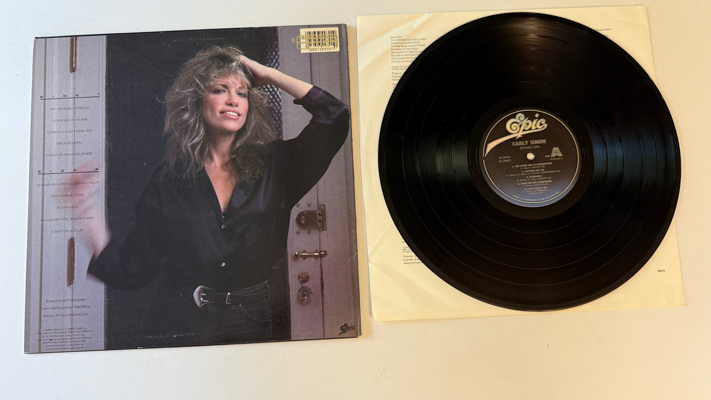 Carly Simon Spoiled Girl Used Vinyl LP VG+\VG+