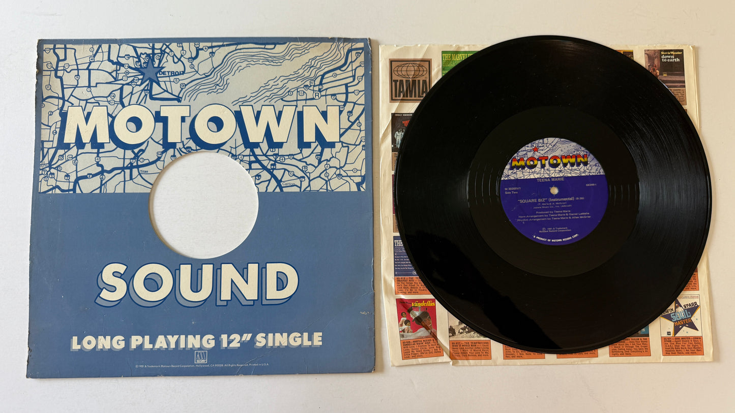 Teena Marie Square Biz Used Vinyl 12" Single VG+\VG