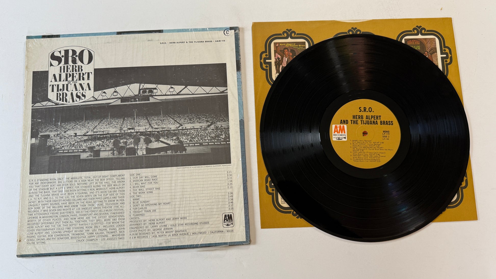 Herb Alpert & The Tijuana Brass S.R.O. Used Vinyl LP VG+\VG+