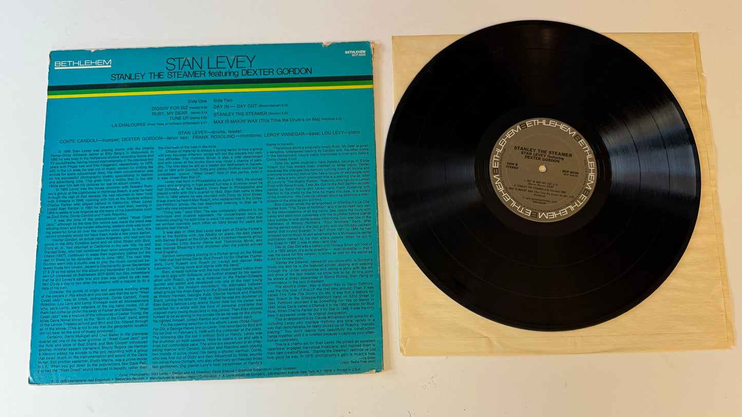Stan Levey Stanley The Steamer Used Vinyl LP VG+\VG