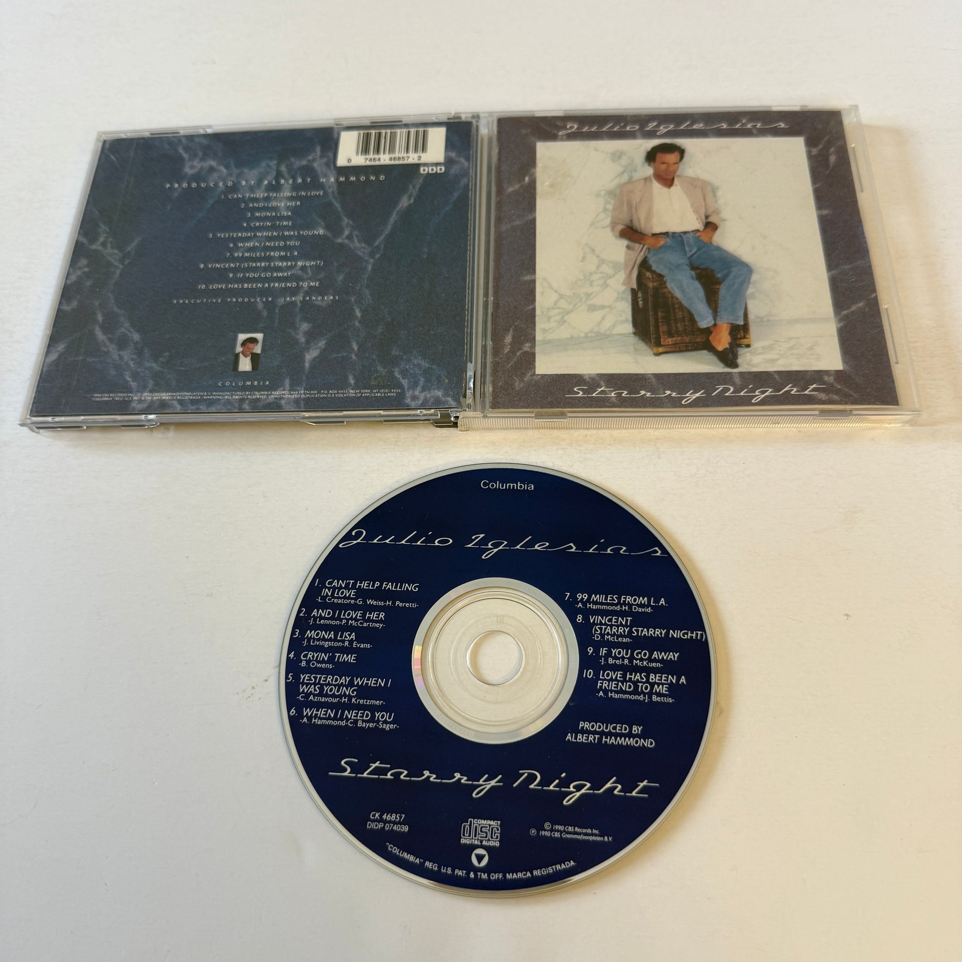 Julio Iglesias Starry Night Used CD VG+\VG+