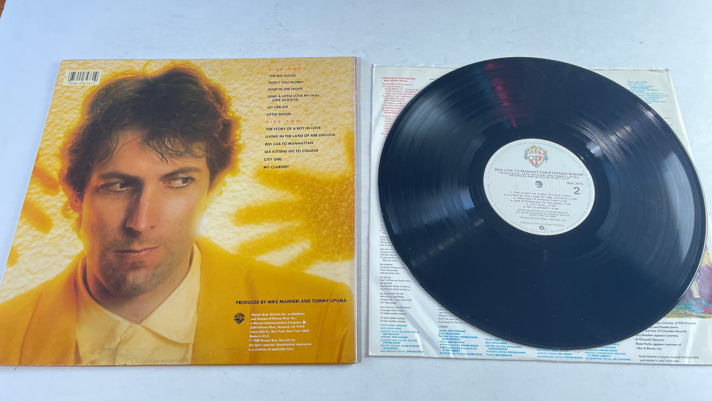 Stephen Bishop Red Cab To Manhattan Used Vinyl LP VG+\VG+