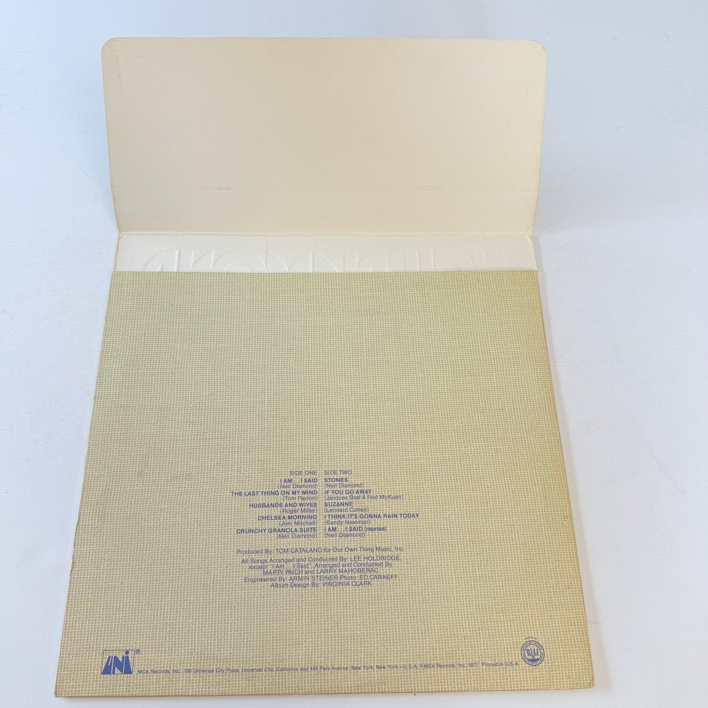 Neil Diamond Stones Used Vinyl LP VG+\VG+