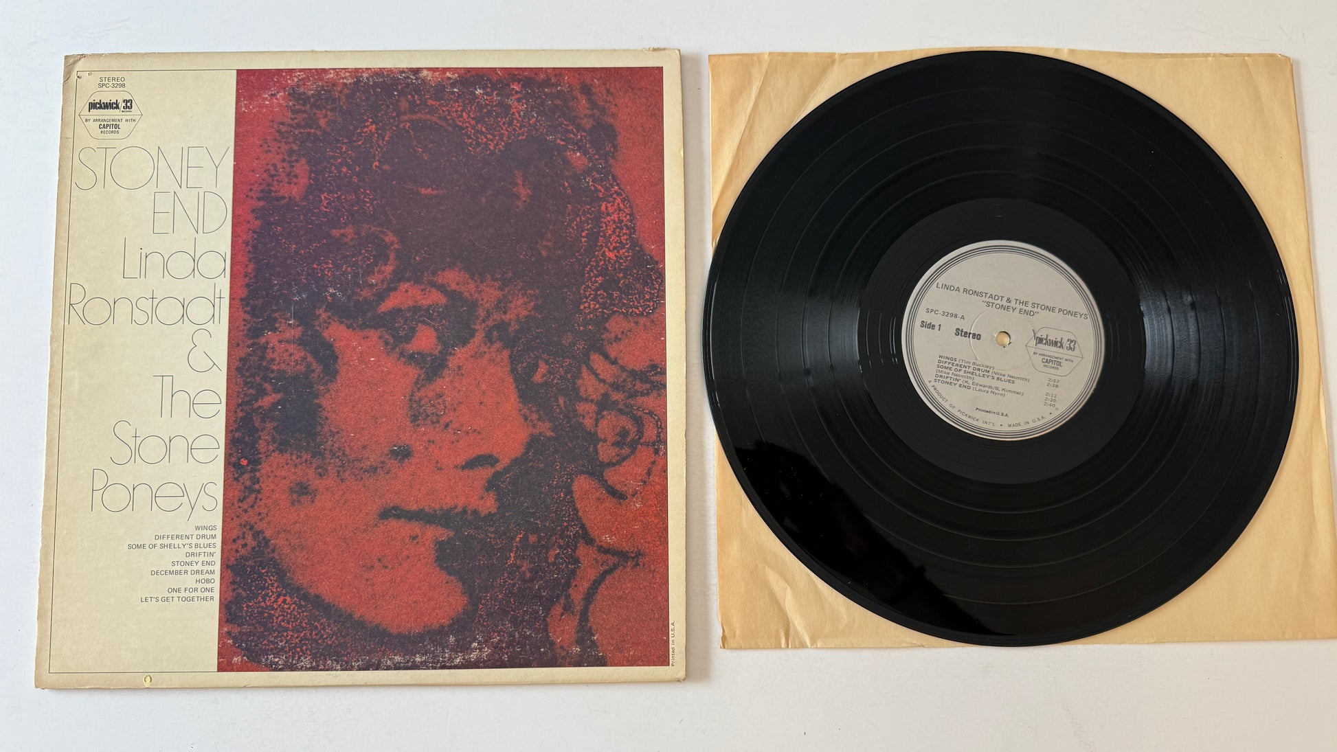 Linda Ronstadt Stoney End Used Vinyl LP VG+\VG