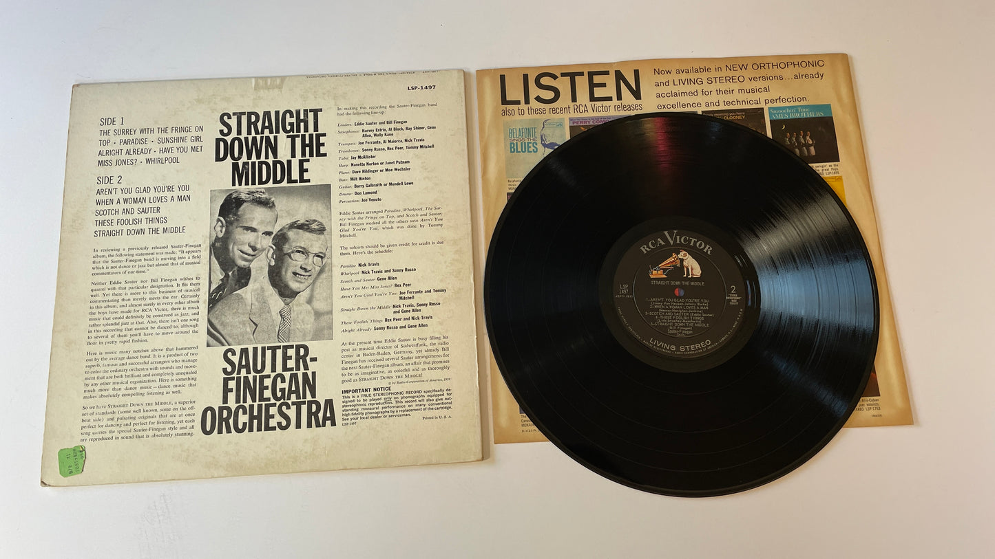 Sauter-Finegan Orchestra Straight Down The Middle Used Vinyl LP VG+\VG