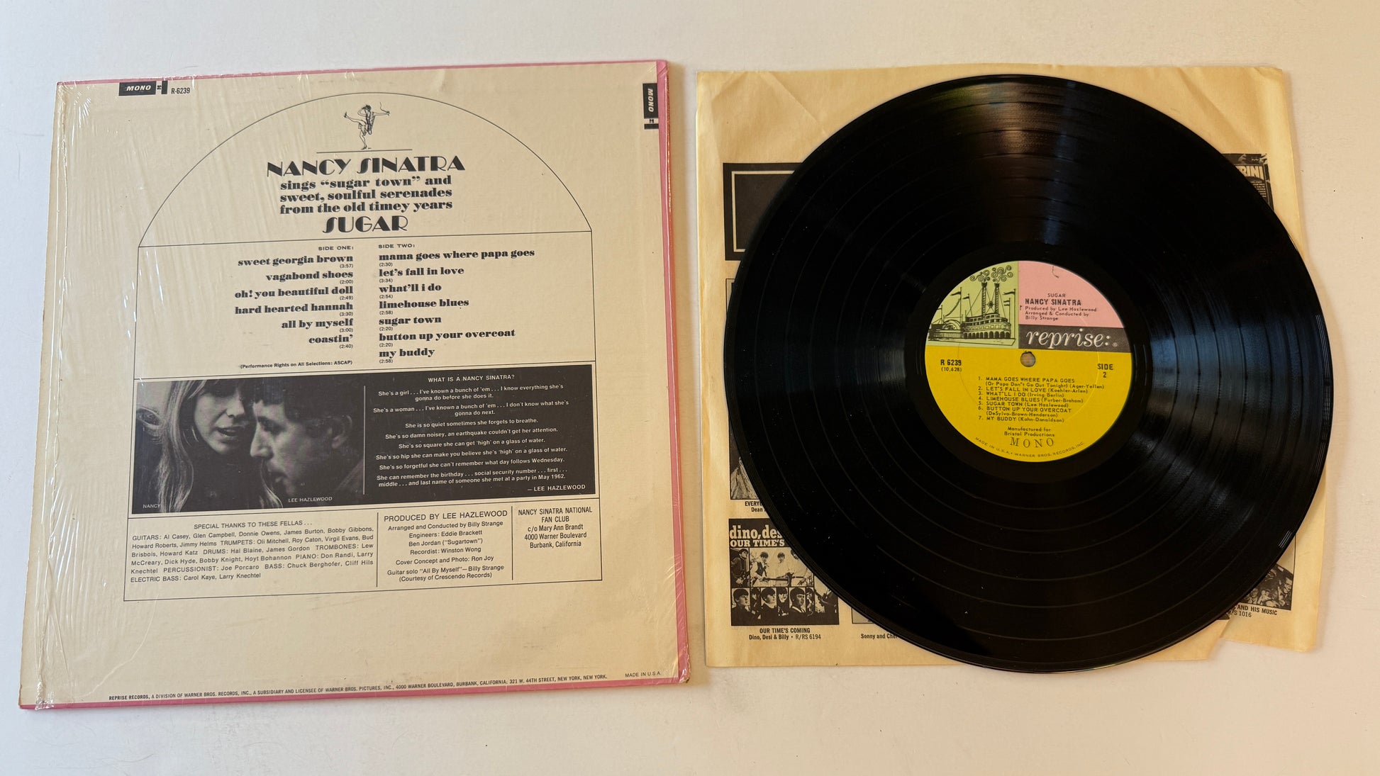 Nancy Sinatra Sugar Used Vinyl LP VG+\VG+