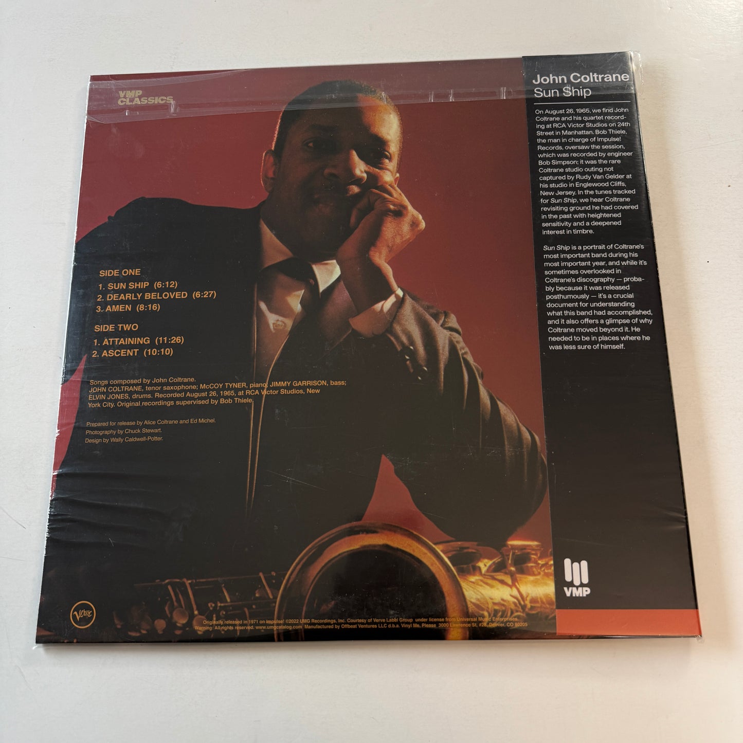 John Coltrane Sun Ship New 180 Gram Vinyl LP M\M