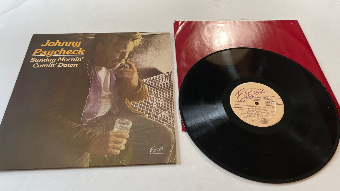 Johnny Paycheck Sunday Mornin' Comin' Down Used Vinyl LP VG+\VG