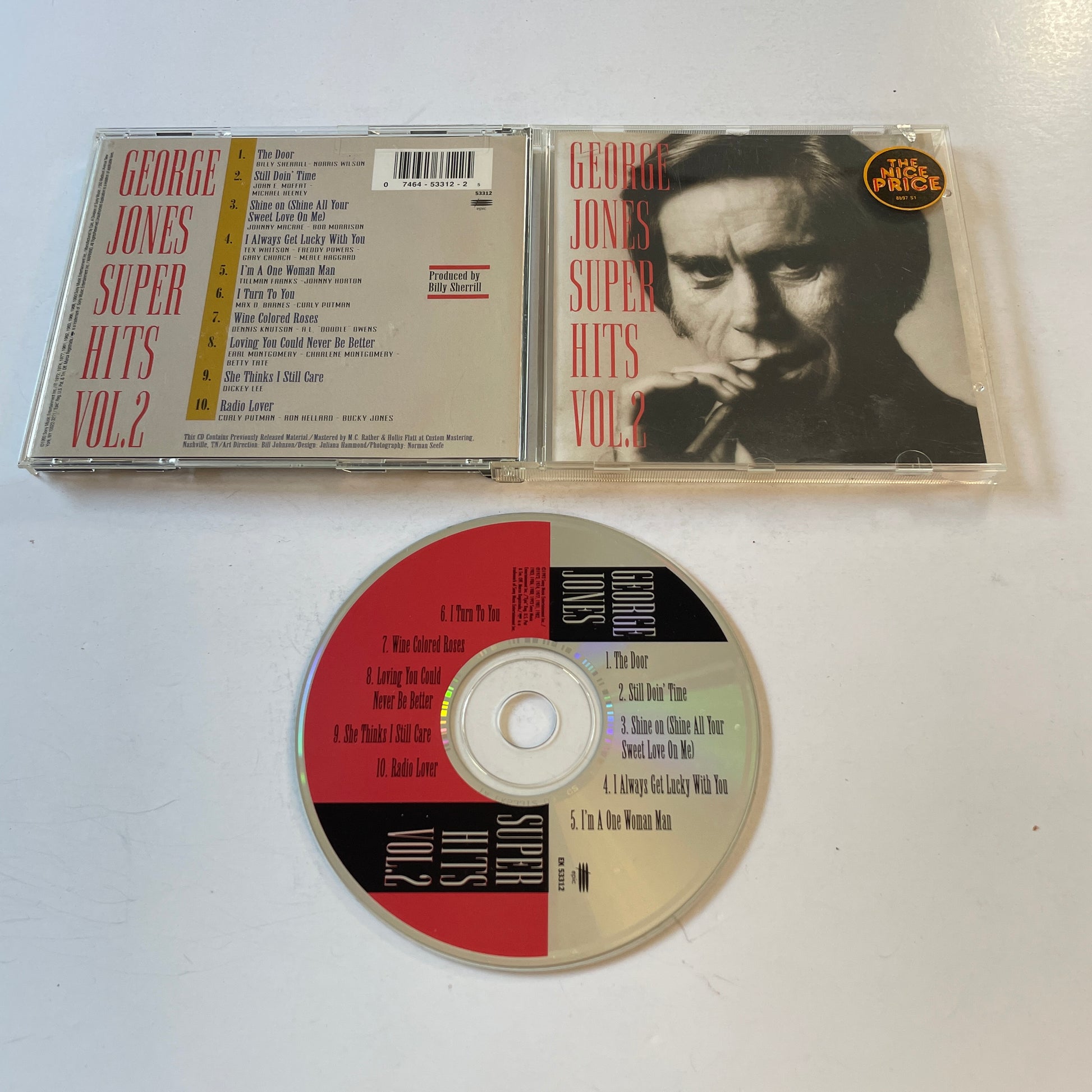 George Jones Super Hits Vol.2 Used CD VG+\VG+