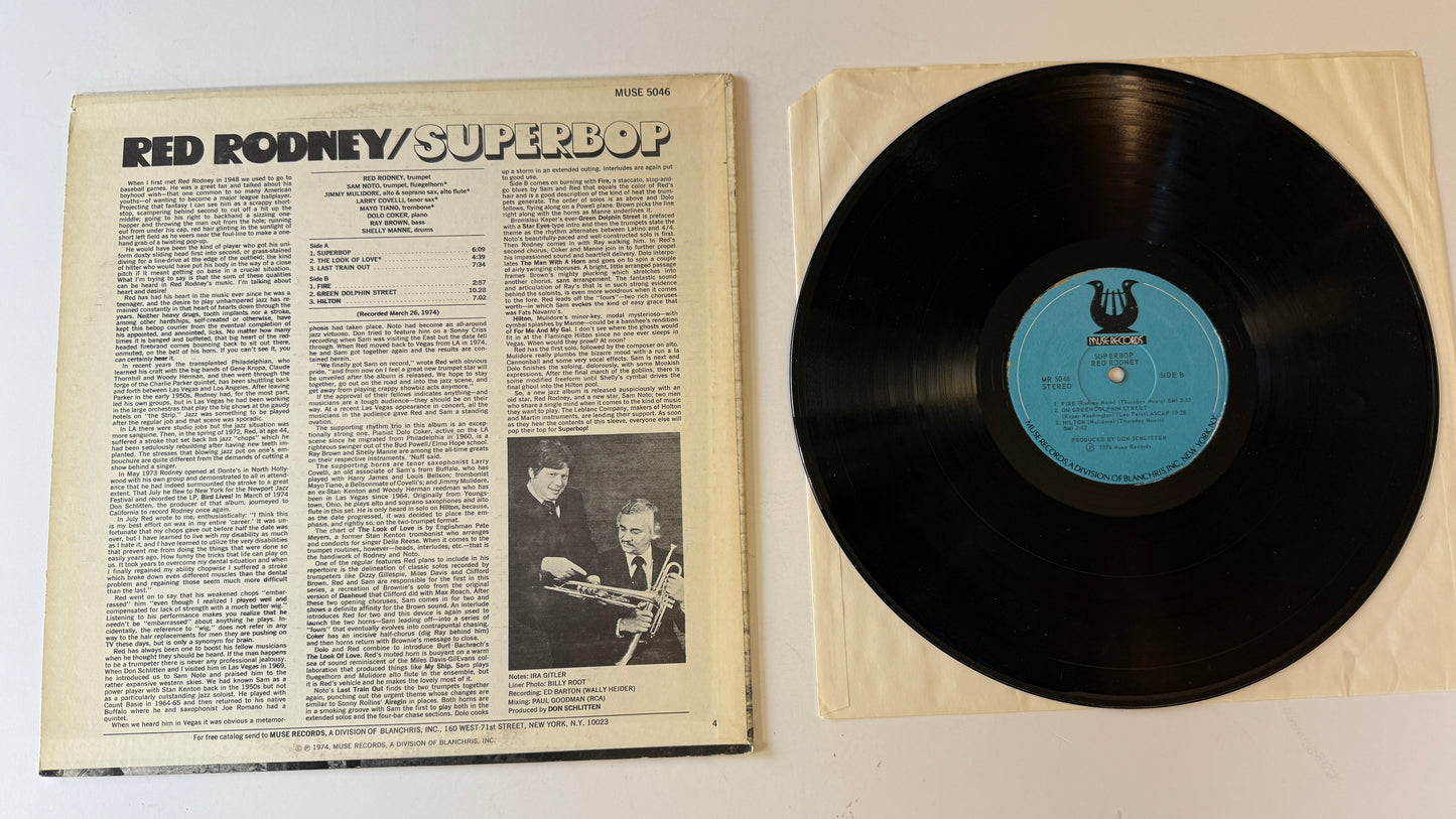 Red Rodney Superbop Used Vinyl LP VG+\VG