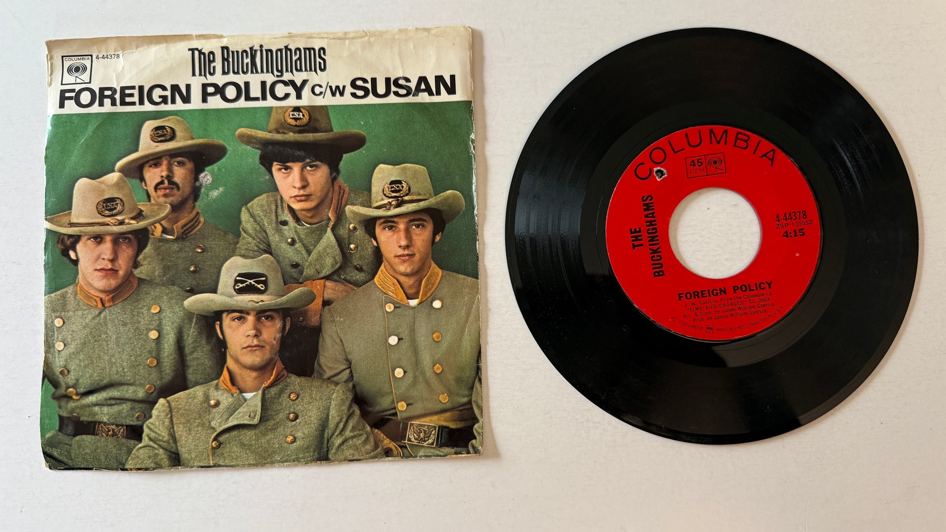 The Buckinghams Susan Used 45 RPM 7" Vinyl VG+\