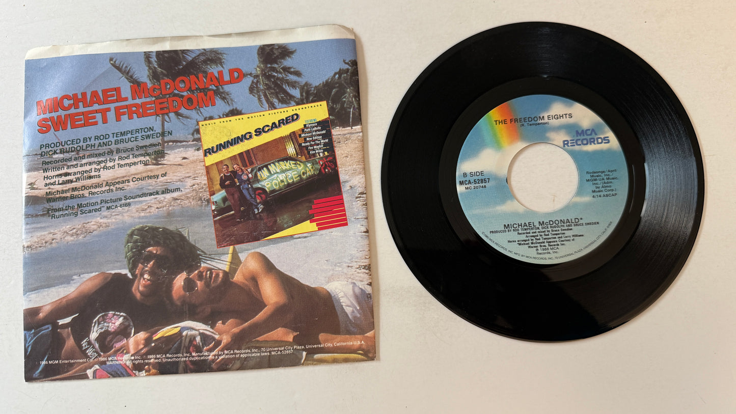 Michael McDonald Sweet Freedom Used 45 RPM 7" Vinyl VG+\