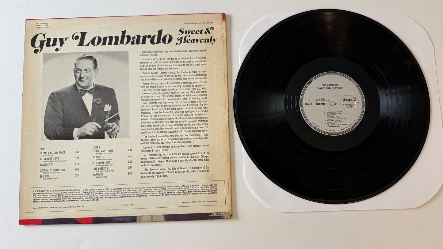 Guy Lombardo Sweet & Heavenly Used Vinyl LP VG+\VG