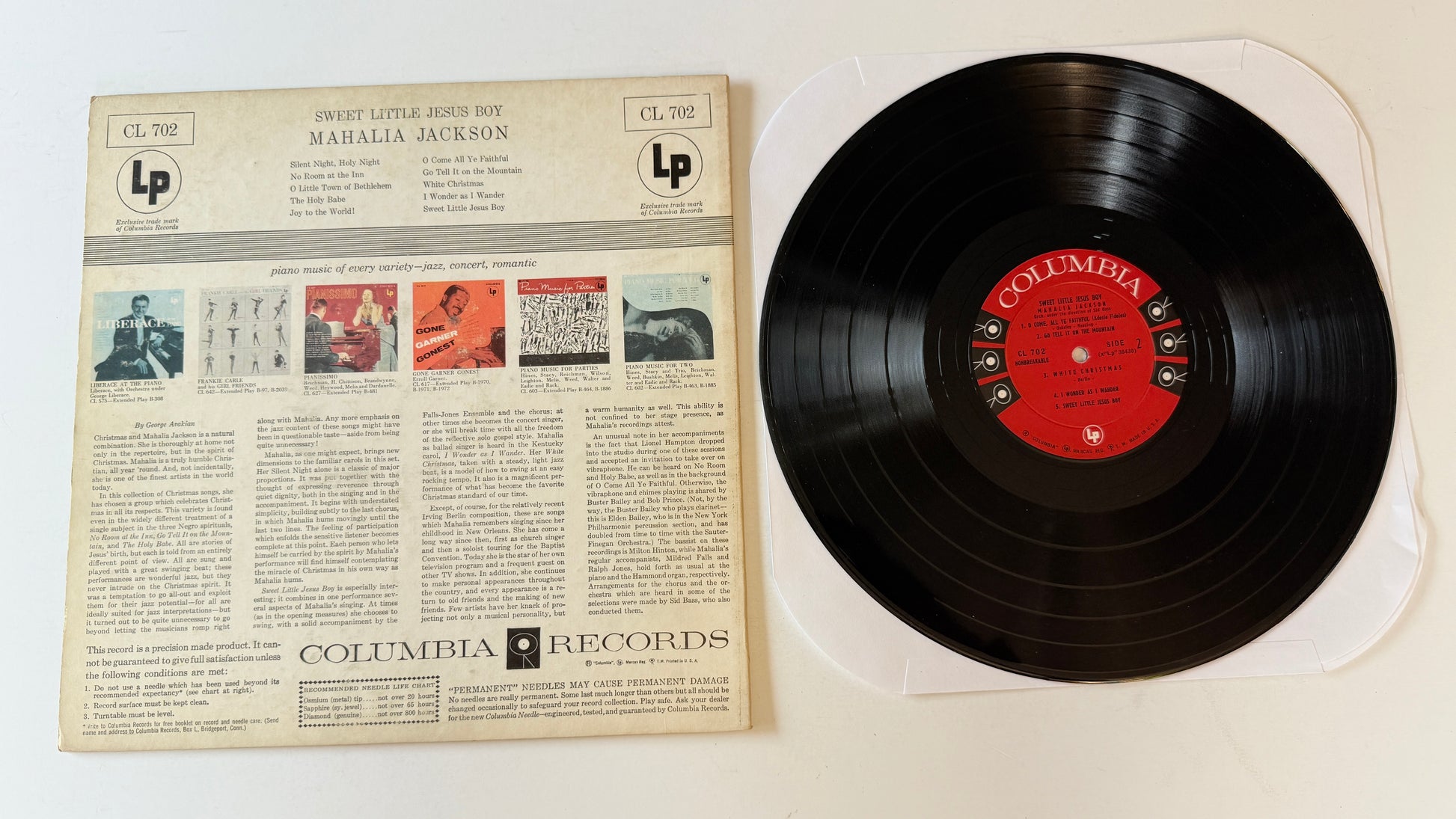 Mahalia Jackson Sweet Little Jesus Boy Used Vinyl LP VG\VG