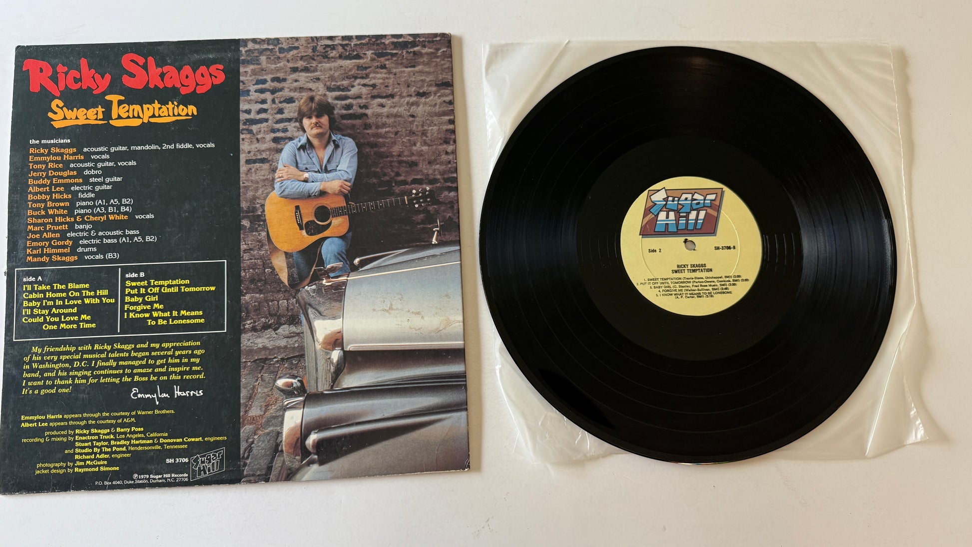 Ricky Skaggs Sweet Temptation Used Vinyl LP VG+\VG
