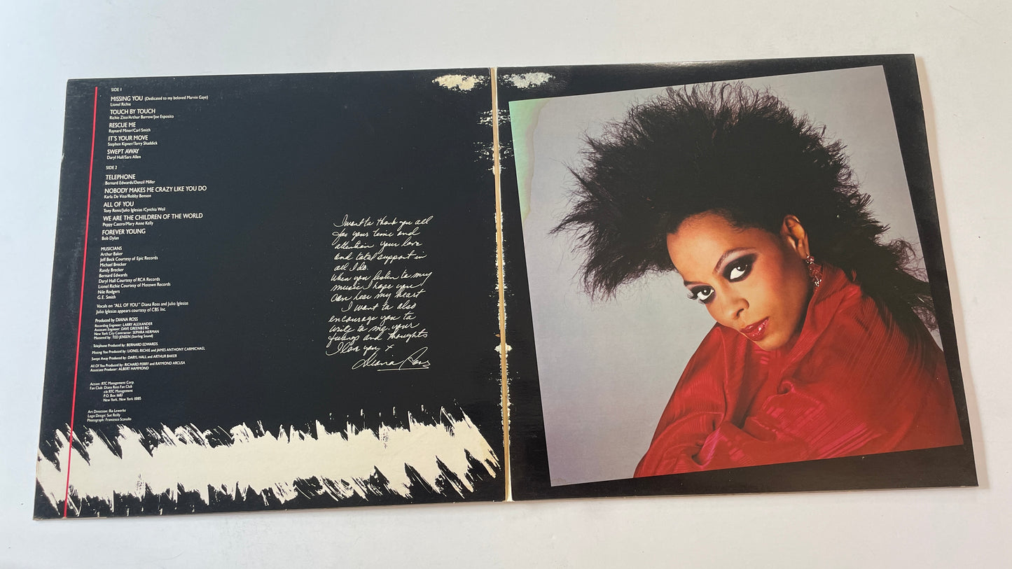 Diana Ross Swept Away Used Vinyl LP VG+\G+