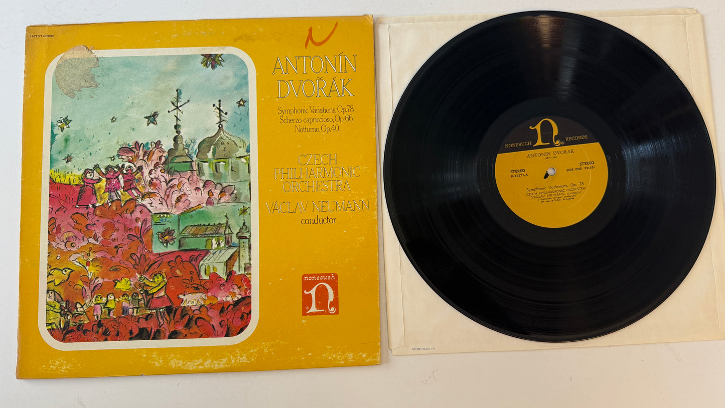 Antonín Dvořák Symphonic Variations, Op. 78 / Scherzo Capriccioso, Op. 66 / Notturno, Op. 40 Used Vinyl LP VG+\G+