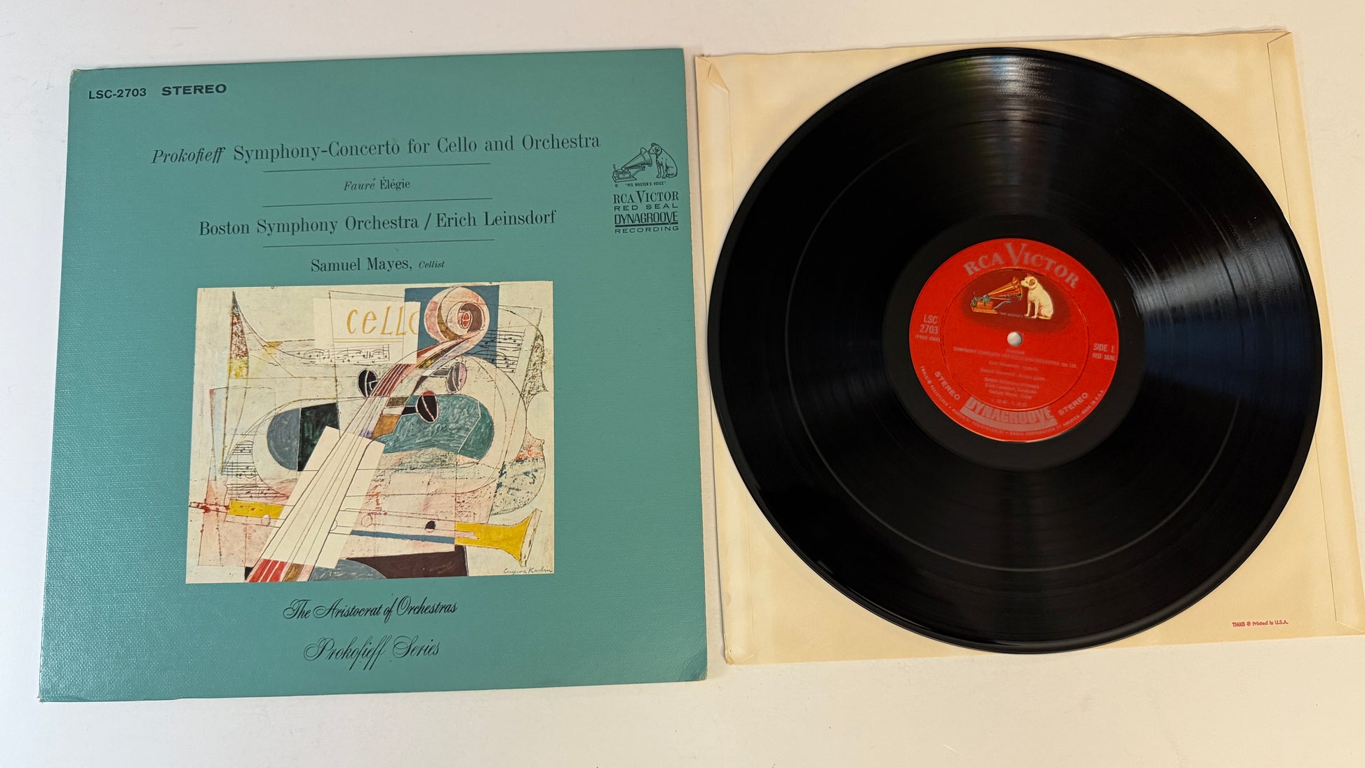 Sergei Prokofiev Symphony-Concerto For Cello And Orchestra / Élégie Used Vinyl LP VG+\VG