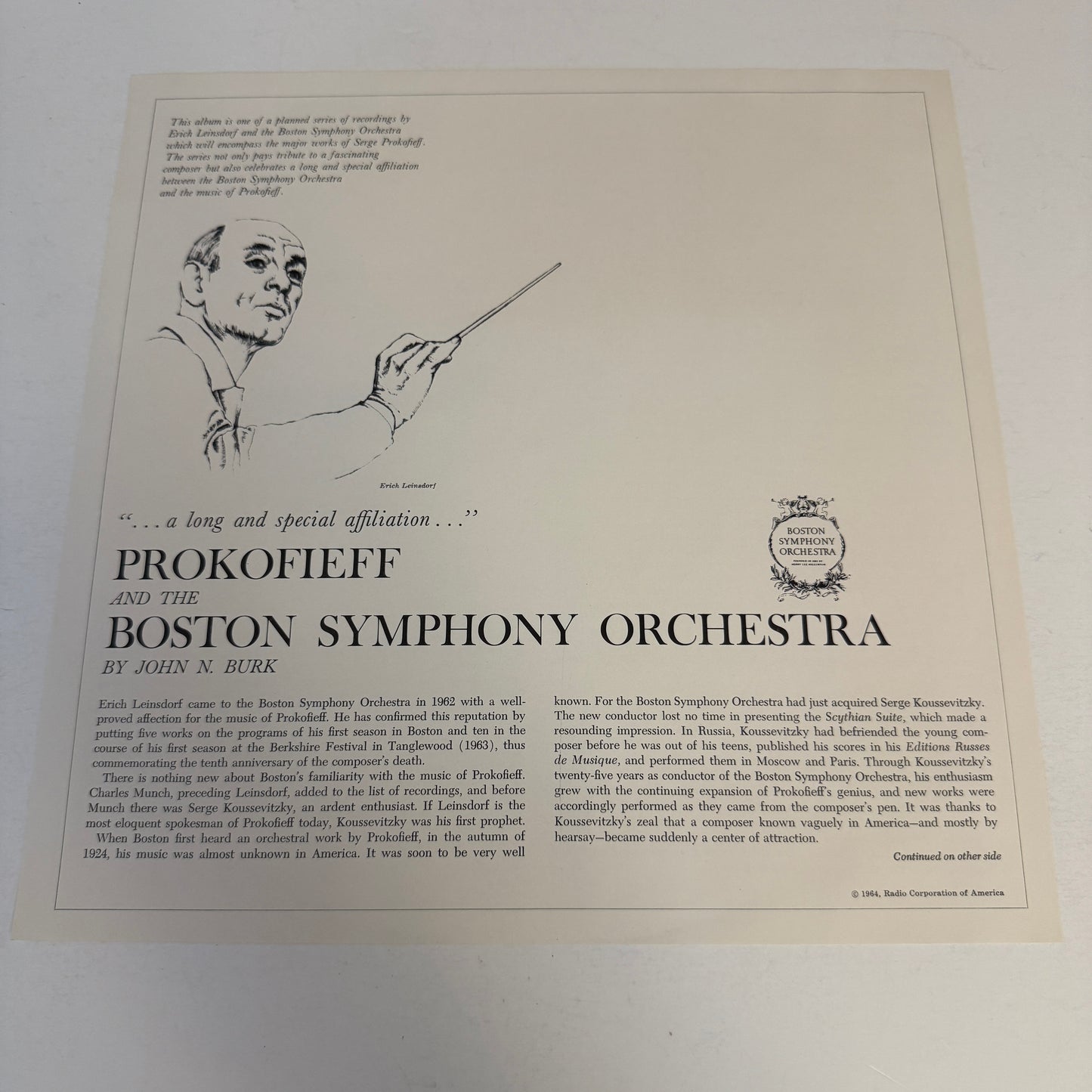 Sergei Prokofiev Symphony-Concerto For Cello And Orchestra / Élégie Used Vinyl LP VG+\VG