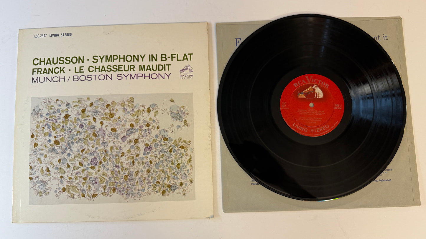 Ernest Chausson Symphony In B-Flat / Le Chasseur Maudit Used Vinyl LP VG+\VG+