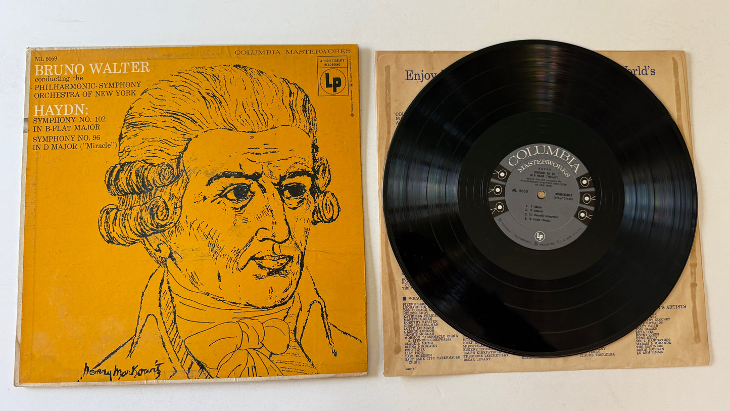Joseph Haydn Symphony No. 102 In B-Flat Major & Symphony No. 96 In D Major ("Miracle") Used Vinyl LP VG+\VG