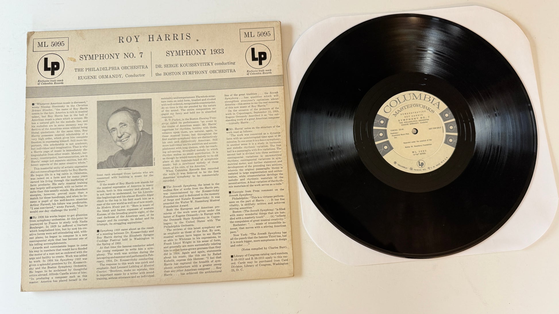 Roy Harris Symphony No. 7 | Symphony 1933 Used Vinyl LP VG+\VG
