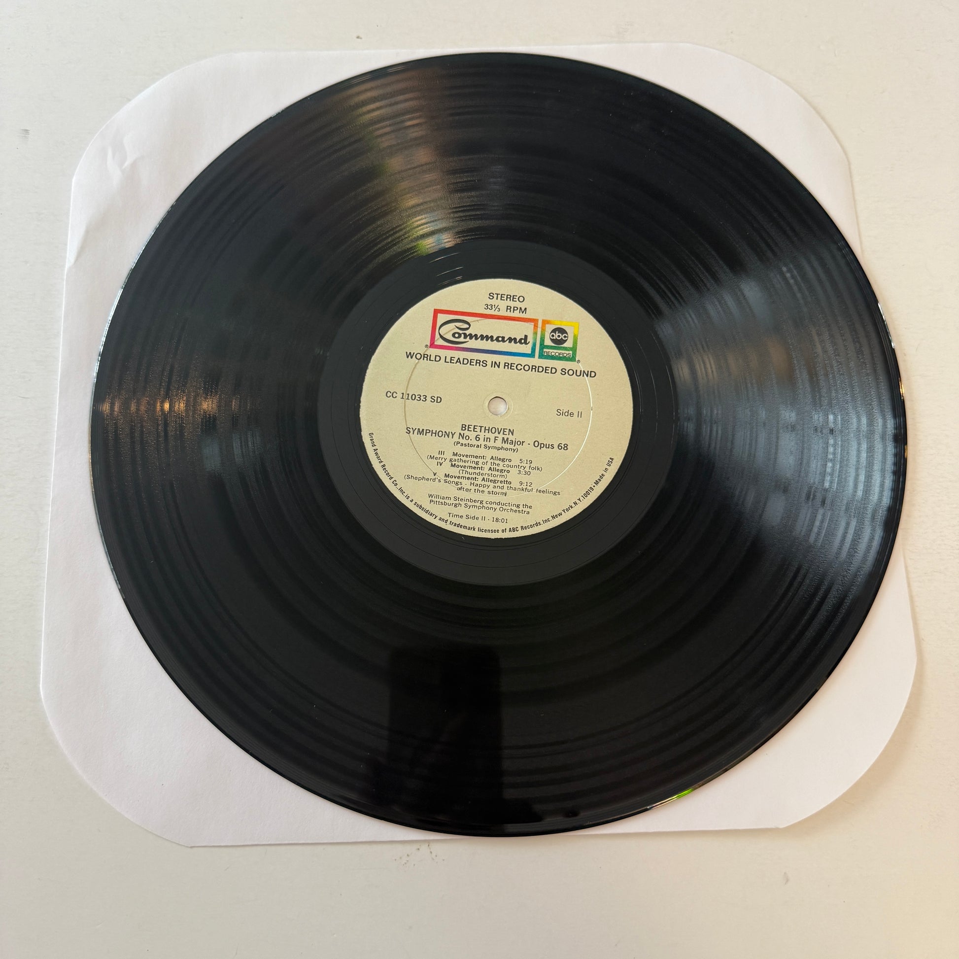 Ludwig van Beethoven Symphony No.6 In F Major - Opus 68 (Pastoral Symphony) Used Vinyl LP VG+\VG