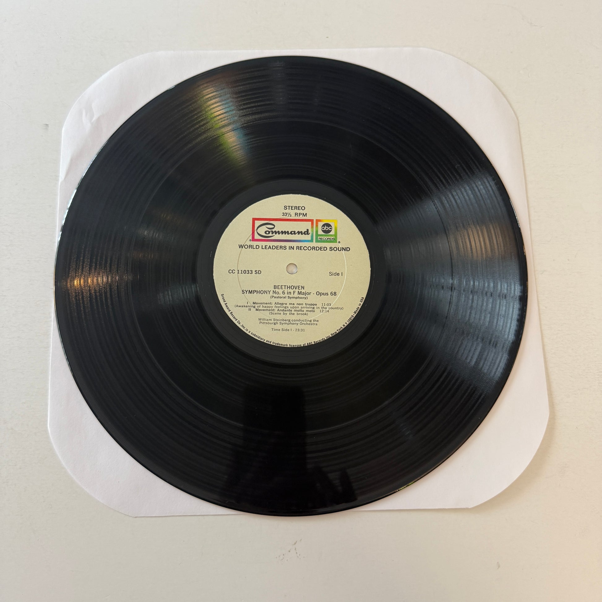 Ludwig van Beethoven Symphony No.6 In F Major - Opus 68 (Pastoral Symphony) Used Vinyl LP VG+\VG