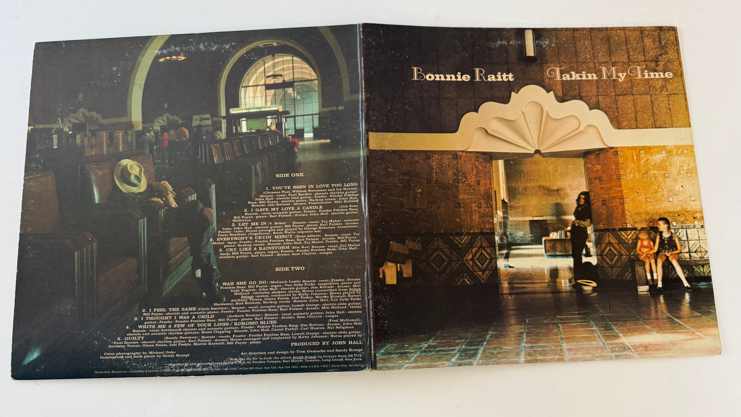 Bonnie Raitt Takin My Time Used Vinyl LP VG+\VG