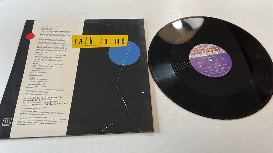 Chico DeBarge Talk To Me Used Vinyl LP VG+\VG+